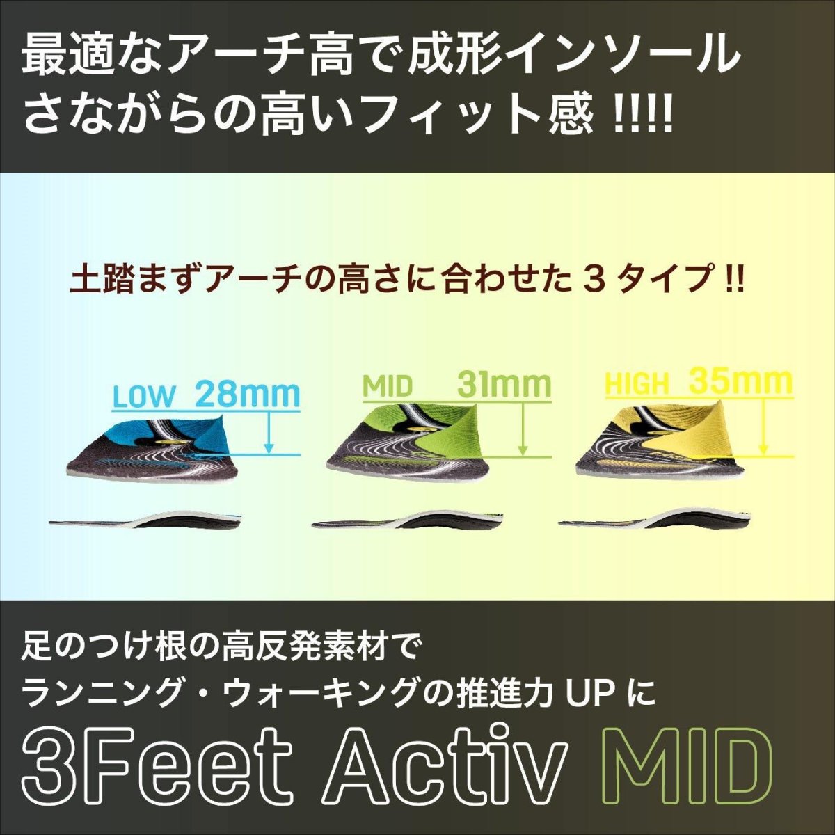 画像1: SIDAS シダス ３フィート・アクティブ・ミドル（3Feet Activ' Mid） (1)