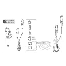 画像7: ★PETZL ペツル ジェーン Y  (フォールアレスト用ランヤード) L051AA (7)