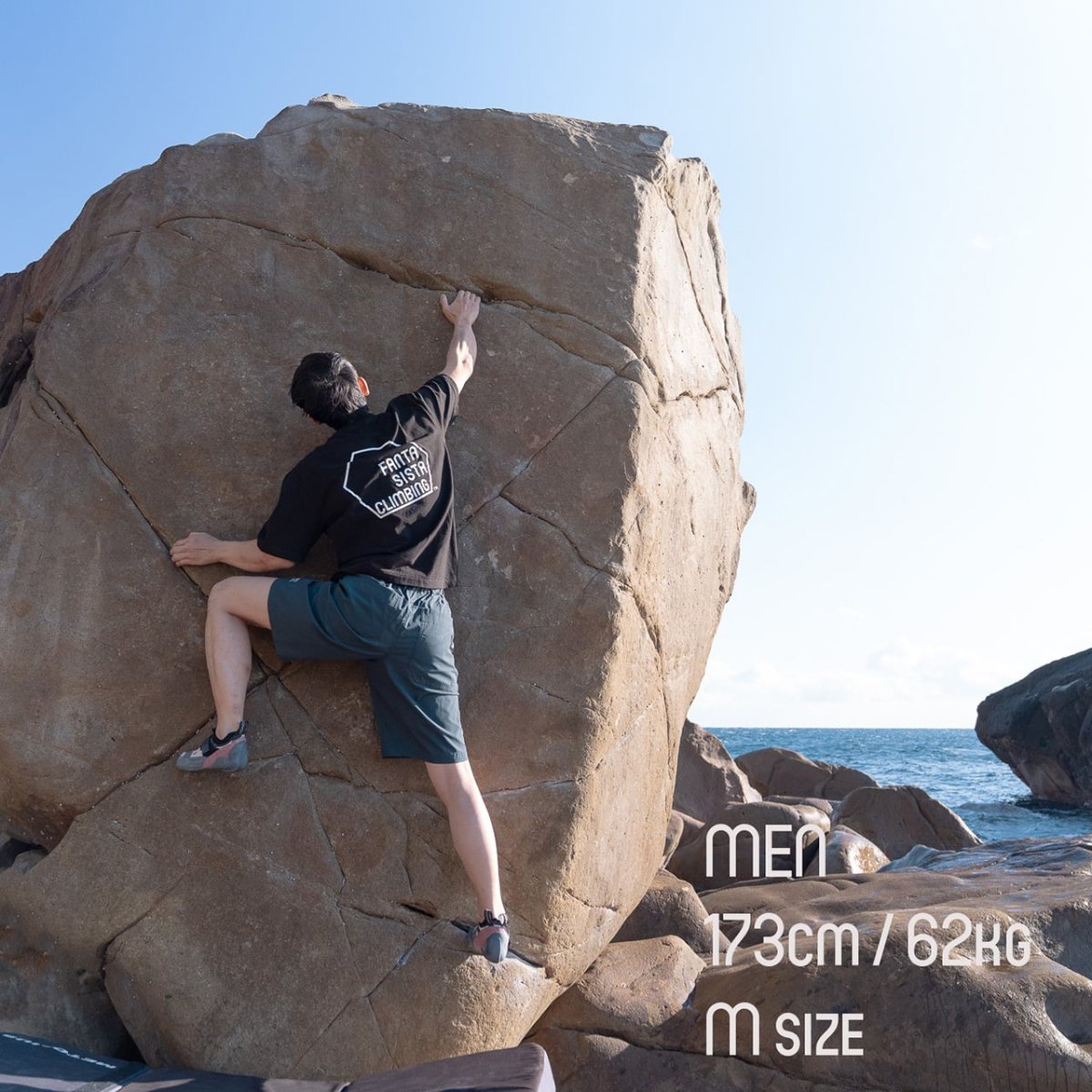 画像4: FANTASISTA CLIMBING ファンタジスタクライミング Powered Half Pants パワードハーフパンツ (4)