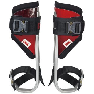予備のロングスパイク付き アルミ クライミングスパー 木登り