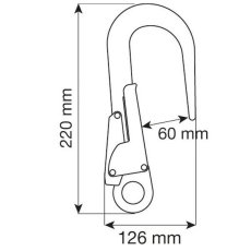 画像2: CAMP カンプ HOOK 60mm フック 60mm (5098400) [取り寄せ対応品] (2)