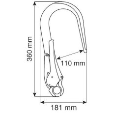 画像2: CAMP カンプ HOOK 110mm フック 110mm (5098401) [取り寄せ対応品] (2)