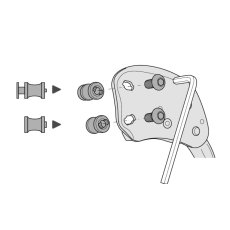 画像1: PETZL ペツル シケイン用ピン (×2) (D022KA00) (1)