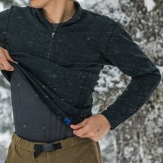 画像3: finetrack ファイントラック メリノスピンサーモジップネック メンズ (FUM0622)【返品不可商品】 (3)