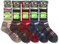 画像2: HALISON ハリソン メリノ マルチボーダー ライトトレッキング【返品不可商品】 (2)
