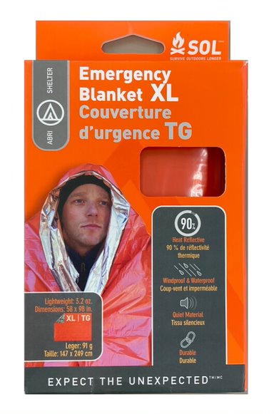 画像1: SOL Emergency Blanket XL エマージェンシーブランケット XL (1)