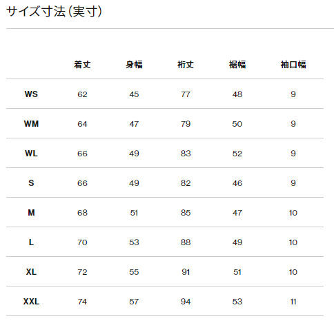 Under Armour Size Chart