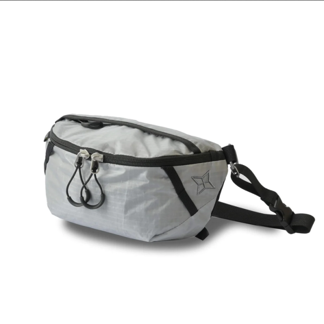 places faces reflective waist bag