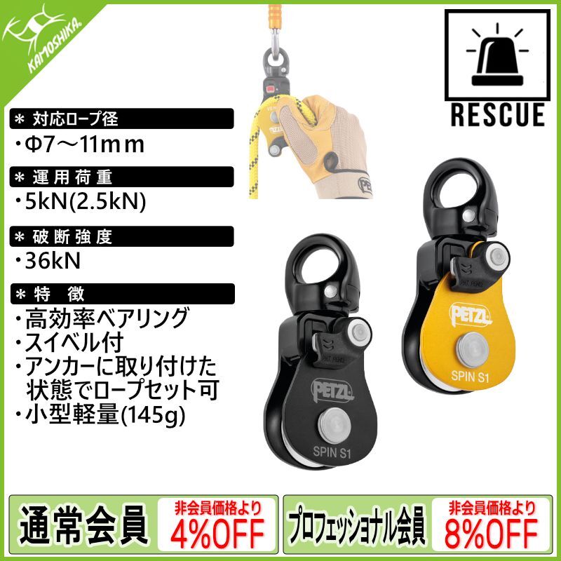 PETZL SPIN S1 ペツル スピン S1