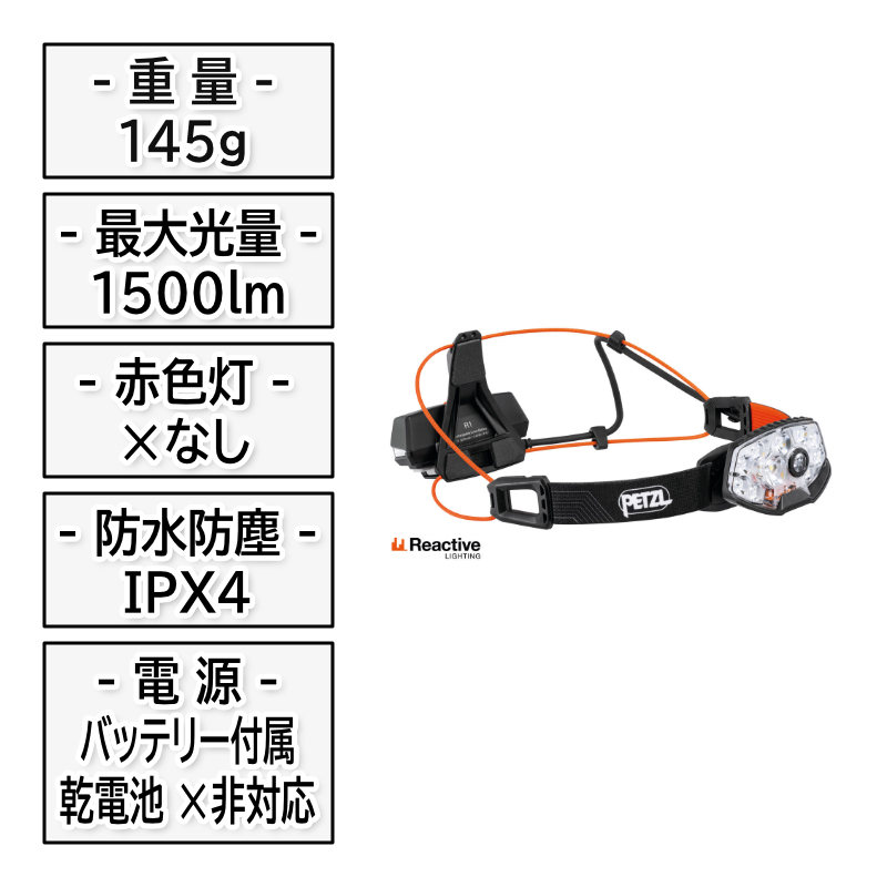 PETZL ペツル NAO RL (E105AA00)